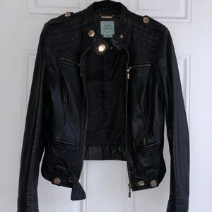 Guess Leather Jacket (Medium)